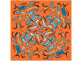 Adesivo de Azulejo Abstrato PVC Adesif N1905771 - 15x15cm 8 Unidades