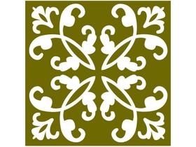 Adesivo de Azulejo Arabesco PVC Adesif N1905768 - 15x15cm 8 Unidades