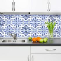 Adesivo de Azulejo Azul Alva 20x20 cm com 72un Adesivo de Azulejo Azul Alva 20x20 cm com 72un