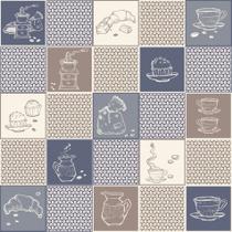 Adesivo de Azulejo Cozinha Café 20x20cm com 48un - Quartinhos