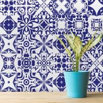 Adesivo de Azulejo Hidráulico Azul Del Rey 20x20 cm 24un