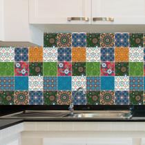 Adesivo de Azulejo - Indiano - 15cm x 15cm - 24un - 085Azpe