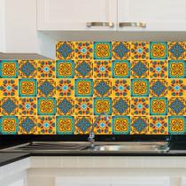Adesivo de Azulejo - Ladrilho Hidráulico - 20cm x 20cm - 24un - 043Azme