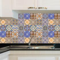 Adesivo de Azulejo - Ladrilho Hidráulico - 20cm x 20cm - 24un - 048Azme