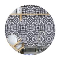 Adesivo de Azulejo preto e branco português