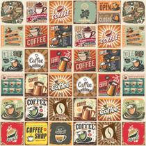 Adesivo de Azulejo Vintage Coffee Cozinha 20x20cm 12un