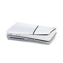 Adesivo de capa de console para PS5 Slim Carbon Fiber White