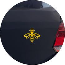 Adesivo de Carro Abelha Rainha - Cor Amarelo