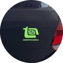 Adesivo de Carro Agropecuária - Cor Verde Claro