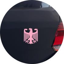 Adesivo de Carro Águia Alemanha Bandeira - Cor Rosa Claro
