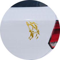 Adesivo de Carro Alpinista Pedurado Escalando - Cor Dourado