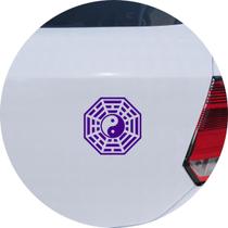 Adesivo de Carro Baguá Feng Shui - Cor Roxo