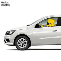 Adesivo de Carro Bart Simpson Dirigindo
