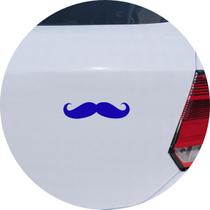 Adesivo de Carro Bigode - Cor Azul