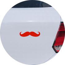 Adesivo de Carro Bigode - Cor Vermelho