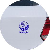 Adesivo de Carro Biólogo Profissão em Biologia - Cor Azul