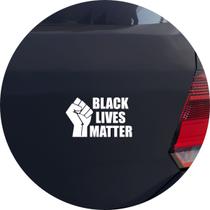 Adesivo de Carro Black Lives Matter - Cor Branco