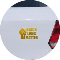 Adesivo de Carro Black Lives Matter - Cor Dourado