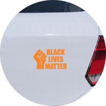 Adesivo de Carro Black Lives Matter - Cor Laranja