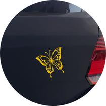 Adesivo de Carro Borboleta Monarca - Cor Amarelo