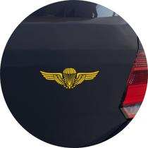 Adesivo de Carro Brevê Paraquedista - Cor Amarelo