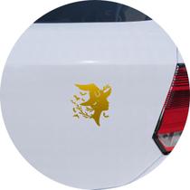 Adesivo de Carro Bruxa Witch Wicca - Cor Dourado