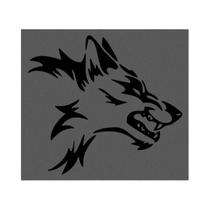 Adesivo De Carro Cabeça De Lobo Refletivo Decalque De Animal Selvagem Para Modificação De