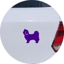 Adesivo de Carro Cachorro Raça Maltês - Cor Roxo