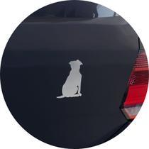 Adesivo de Carro Cachorro Vira Lata Sentado - Cor Verde
