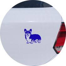 Adesivo de Carro Cachorro Welsh Corgi Pembroke - Cor Branco