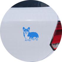 Adesivo de Carro Cachorro Welsh Corgi Pembroke - Cor Branco