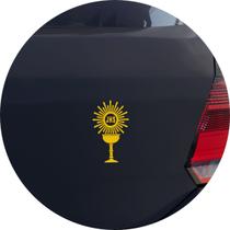 Adesivo de Carro Cálice Ostensório - Cor Amarelo - Melhor Adesivo