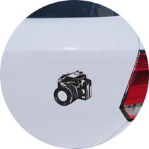 Adesivo de Carro Câmera Fotográfica Profissional - Cor Preto