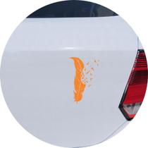 Adesivo de Carro Caneta Pena de Pássaros - Cor Laranja