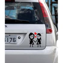 Adesivo de Carro Casal LGBT - Lojinha daa Luc