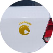 Adesivo de Carro Cavalo Campolina - Cor Dourado - Melhor Adesivo