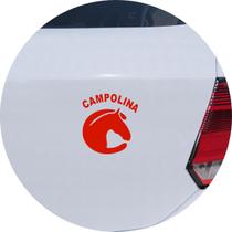 Adesivo de Carro Cavalo Campolina - Cor Vermelho - Melhor Adesivo