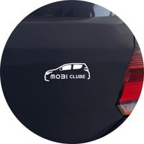 Adesivo de Carro Clube Do Carro Fiat Mobi - Cor Branco - Melhor Adesivo