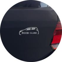 Adesivo de Carro Clube Do Carro Fiat Mobi - Cor Prata - Melhor Adesivo