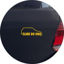 Adesivo de Carro Clube Do Uno - Cor Amarelo