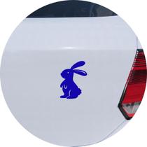 Adesivo de Carro Coelho Bunny em Pé - Cor Azul - Melhor Adesivo