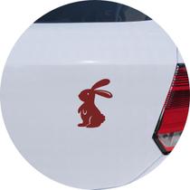 Adesivo de Carro Coelho Bunny em Pé - Cor Vinho - Melhor Adesivo