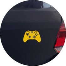 Adesivo de Carro Controle Xbox Gamer - Cor Amarelo - Melhor Adesivo