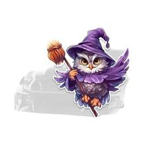 Adesivo De Carro Coruja À Prova d'Água Em Vinil Para Motocicleta Design Criativo Niche Sweat Witch Adesivo De Carro Coruja À Prova d'Água Em Vinil Para Motocicleta Design Criativo Niche Sweat Witch
