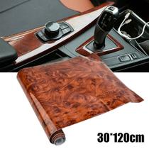 Adesivo De Carro De Alto Brilho À Prova D'água, Decalque De Vinil De Grão De Madeira, Filme Diy,