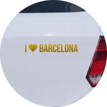 Adesivo de Carro Eu Amo Barcelona - I Love Barcelona