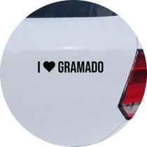 Adesivo de Carro Eu amo Gramado - I Love Gramado - Cor Verde