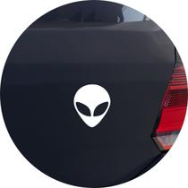 Adesivo de Carro Extra Terrestre Et - Cor Branco