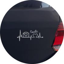 Adesivo de Carro Fotografia Na Veia Amor por Fotos - Cor Branco