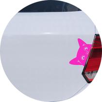 Adesivo de Carro Gatinho Curioso Espiando - Cor Roxo